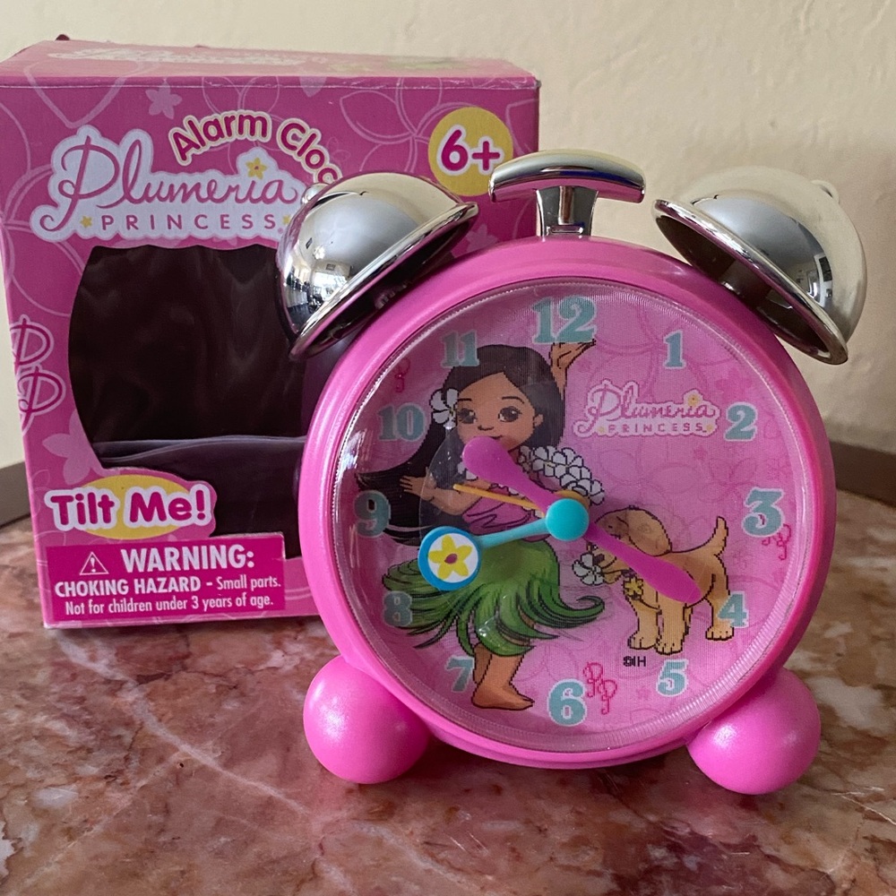 Plumeria Princess Pink Alarm Clock